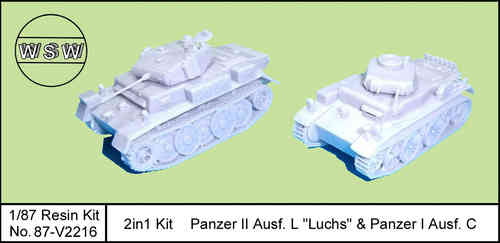 1/87 Panzer II Ausf. L "Luchs" & Panzer I Ausf. C