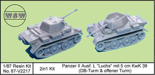 1/87 Panzer II Ausf. L "Luchs" mit 5 cm KwK 39 (DB-Turm & offener Turm)